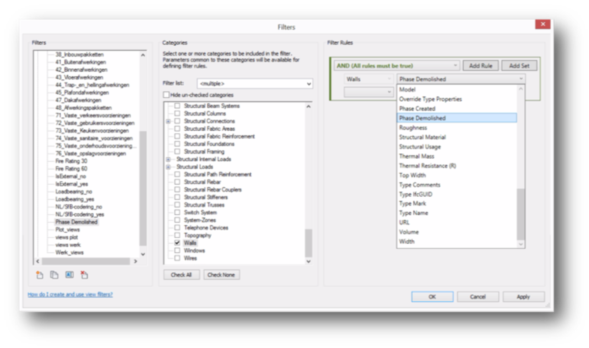 Revit 2022 Phase Parameters in View Filters BIM4 ALL